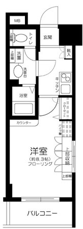 エスコート芝浦EASTの物件間取画像